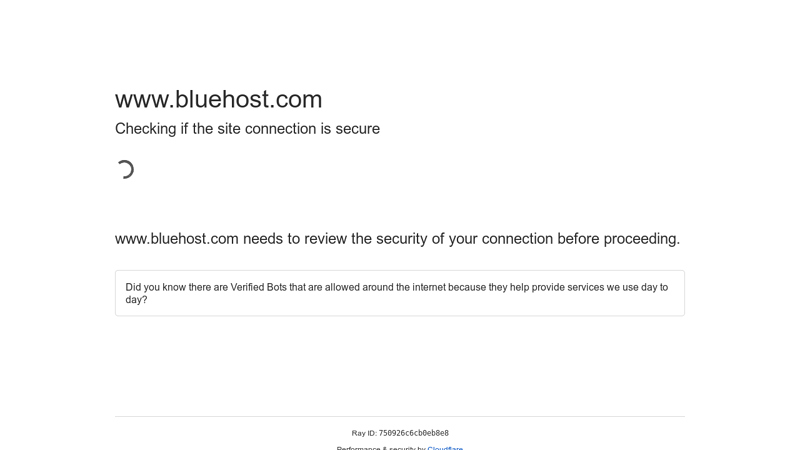 Web hosting provider - Bluehost.com