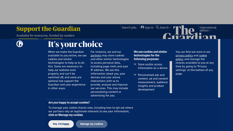 Latest news, comment and reviews from the Guardian