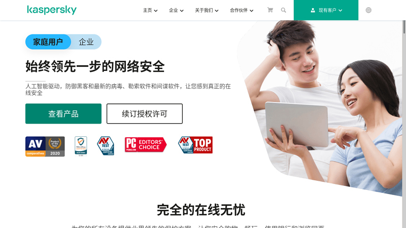 卡巴斯基实验室:反病毒软件,反间谍程序,垃圾邮件过滤